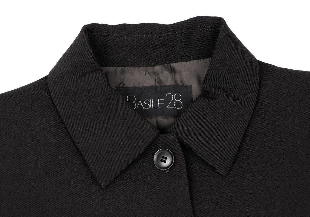 Max Mara BASILE 28 ITALY. Black Wool / Poly Jacket