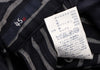 45rpm 45R JAPAN. Navy Striped Tuck Pants