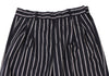45rpm 45R JAPAN. Navy Striped Tuck Pants