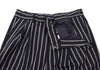 45rpm 45R JAPAN. Navy Striped Tuck Pants