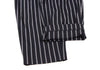 45rpm 45R JAPAN. Navy Striped Tuck Pants
