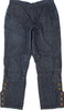 45rpm JAPAN. Indigo bakkurii Cotton Hem Buttons Denim Pants