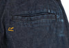 45rpm JAPAN. Indigo bakkurii Cotton Hem Buttons Denim Pants