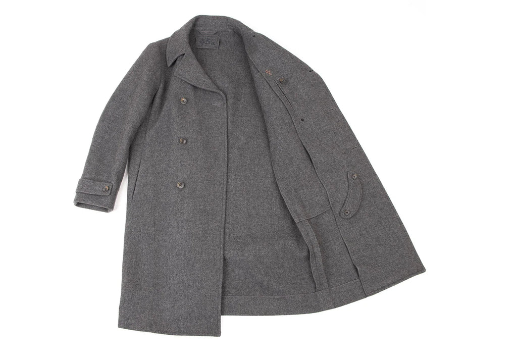 45RPM 45R japan. Cashmere Double Breasted Charcoal Wool/Cashmere Coat