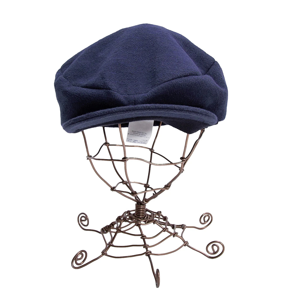 45rpm JAPAN. umii908. Navy Herringbone Cotton Newsboy Cap