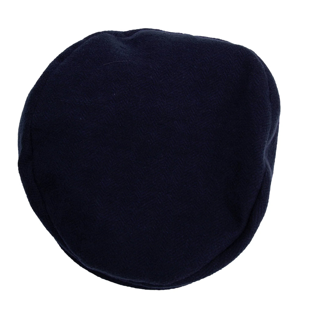 45rpm JAPAN. umii908. Navy Herringbone Cotton Newsboy Cap