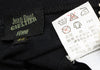 Jean Paul GAULTIER FEMME PARIS. Black Cotton Logo Lace Camisole Top
