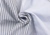 ADIEU TRISTESSE JAPAN. Sky blue, White Crazy Pattern Stripes Short Sleeve Blouse