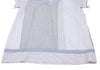 ADIEU TRISTESSE JAPAN. Sky blue, White Crazy Pattern Stripes Short Sleeve Blouse