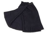 COMME des GARCONS Japan. TRICOT. Navy Wool Elastic Waist Half Wrap Skirt