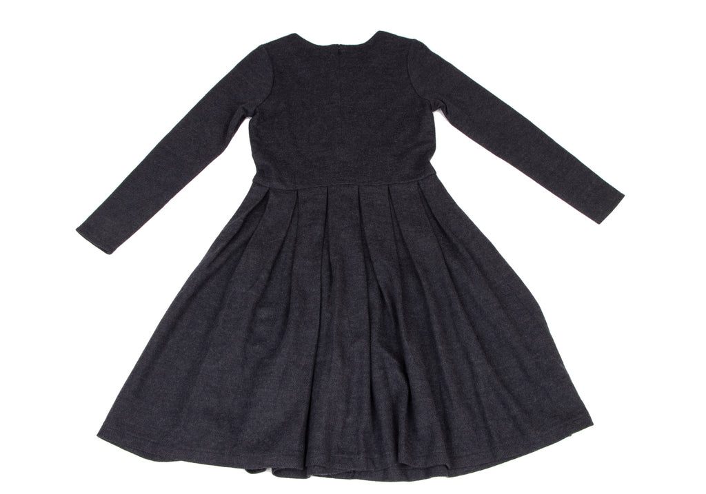 BEAMS JAPAN. Navy Pleated Switching Dress