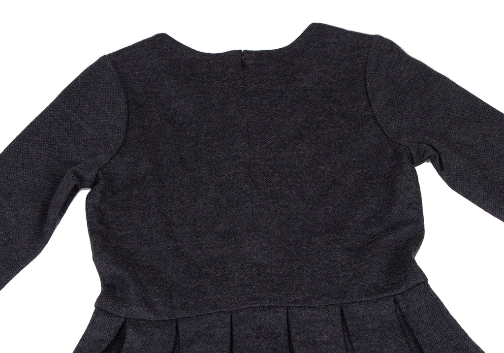 BEAMS JAPAN. Navy Pleated Switching Dress