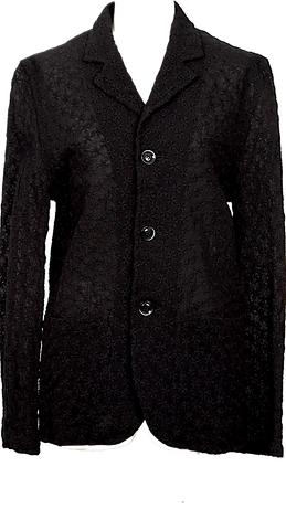 Dolce & Gabbana Italy. Black Nylon, Spandex, Acetate Stretch Flare Zip Skirt