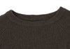 YOHJI YAMAMOTO JAPAN. RISMAT by Y's Rib Switching  Khaki-green Knit Sweater