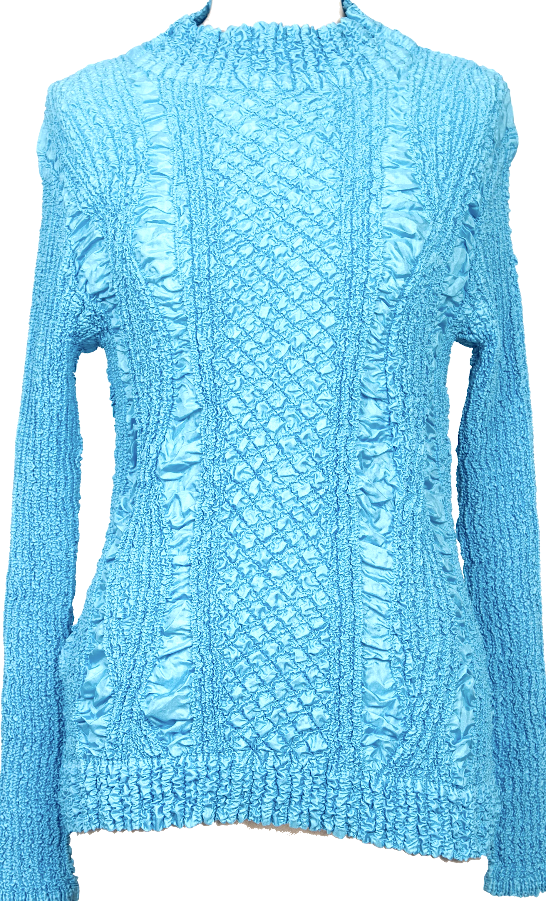 PEPLUM by YOSHIKI HISHINUMA Japan. Sky Blue Shirring High