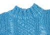 PEPLUM by YOSHIKI HISHINUMA Japan. Sky Blue Shirring High-neck Top