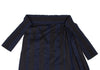 YOHJI YAMAMOTO JAPAN. Y's  MOLDYFIG Y'S bis Black, Navy Wool Rayon Pleats Stripe Skirt