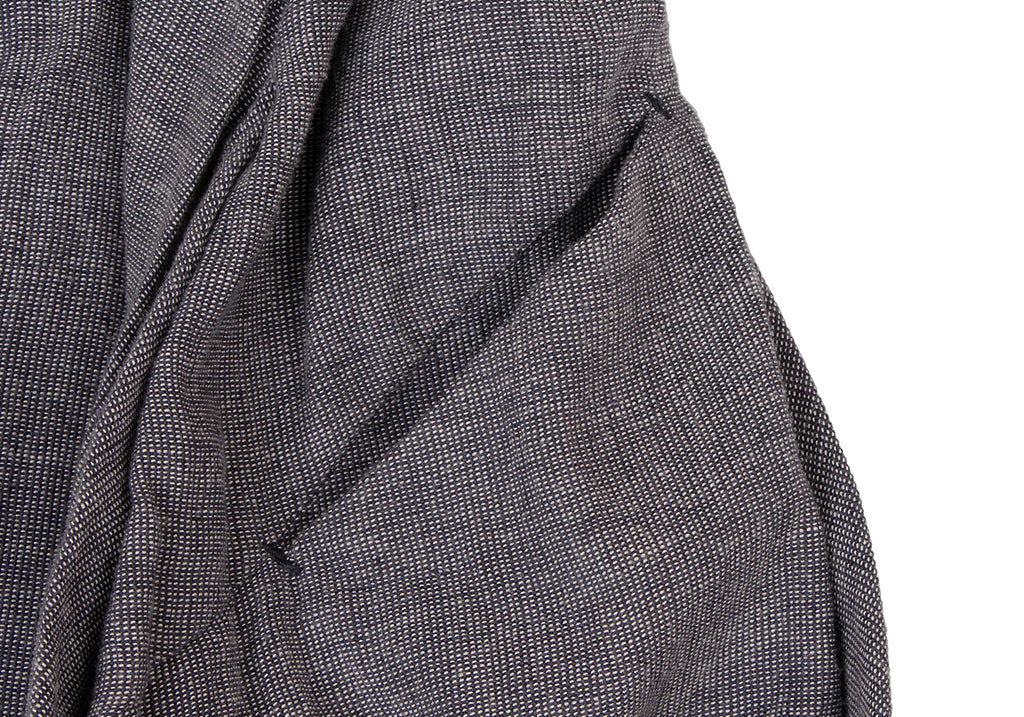 SENSOUNICO  JAPAN. i+m Hem Switching Linen Cotton Nep Skirt