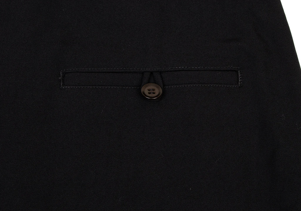 YOHJI YAMAMTO JAPAN. Y's Black Wool Gaba Flare Long Skirt