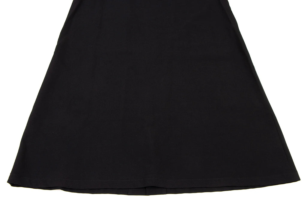 YOHJI YAMAMTO JAPAN. Y's Black Wool Gaba Flare Long Skirt