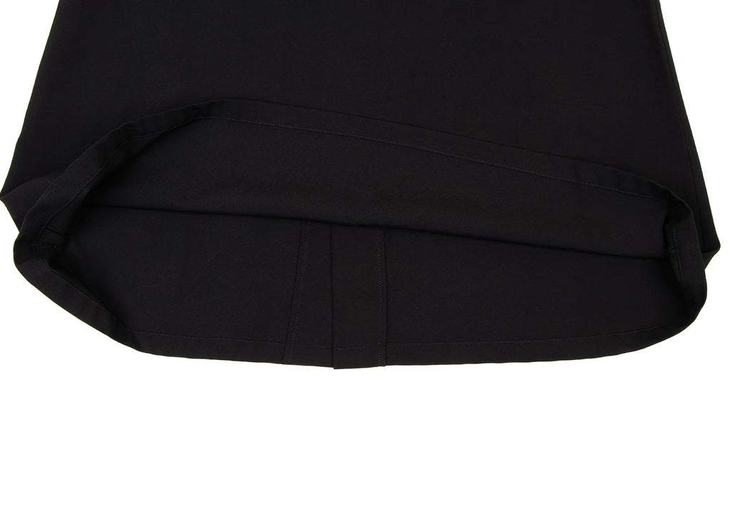 YOHJI YAMAMTO JAPAN. Y's Black Wool Gaba Flare Long Skirt