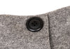 UNTITLED JAPAN. Grey Wool Angora High Waisted Button Wrap Skirt
