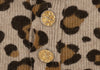 YOSHIE INABA  JAPAN. Mocha Wool Cashmere Leopard Knit Dress