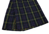 ISSEY MIYAKE JAPAN. Zucca Checker Plaid Navy Half Wrap Design Skirt