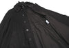 COMME des GARCONS JAPAN. TRICOT. Black Dyed Ruffle Coat