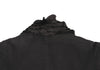 COMME des GARCONS JAPAN. TRICOT. Black Dyed Ruffle Coat