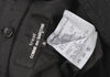 COMME des GARCONS JAPAN. TRICOT. Black Dyed Ruffle Coat