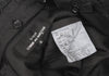 COMME des GARCONS JAPAN. TRICOT. Black Dyed Ruffle Coat