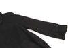 COMME des GARCONS JAPAN. TRICOT. Black Dyed Ruffle Coat
