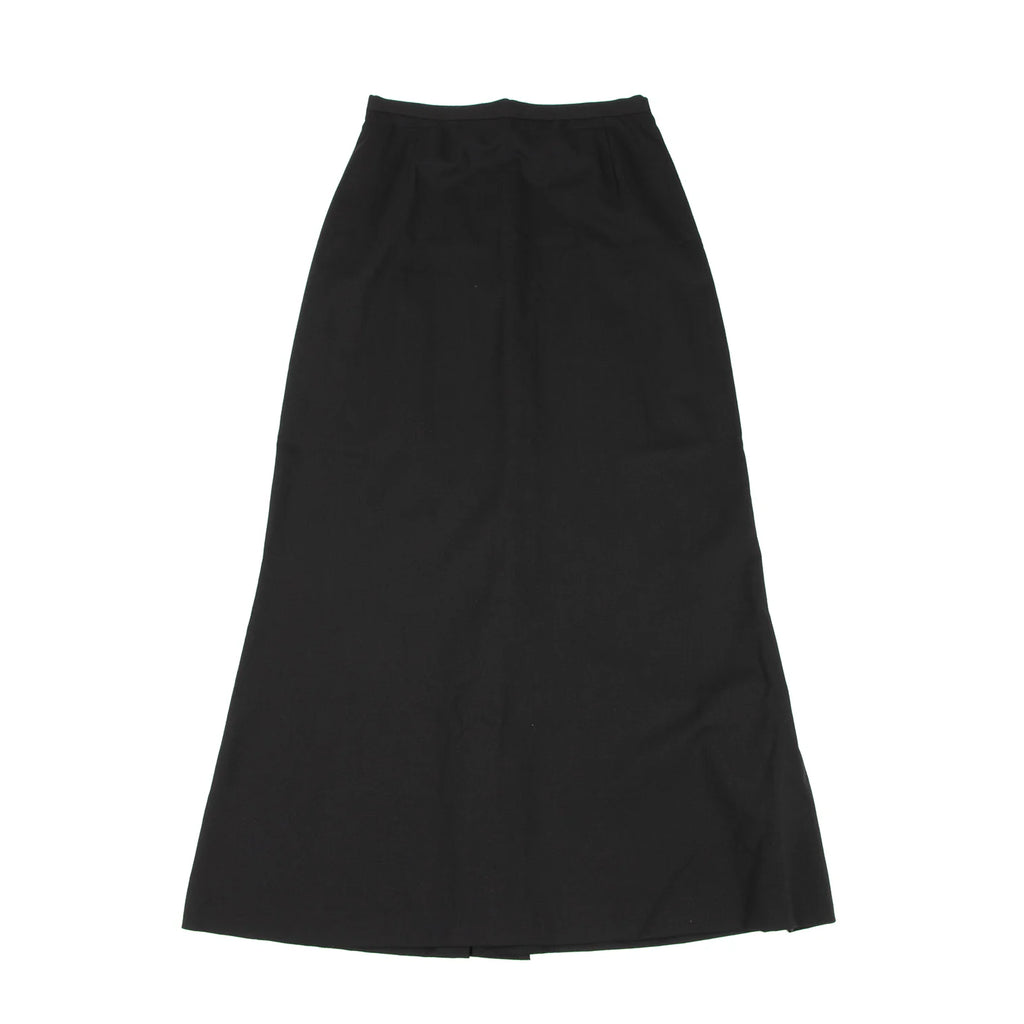 Jean Paul GAULTIER PARIS. FEMME Black Wool Nylon Stretch Skirt
