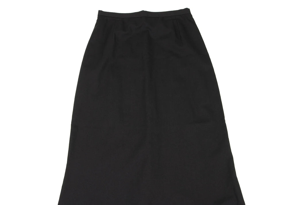 Jean Paul GAULTIER PARIS. FEMME Black Wool Nylon Stretch Skirt