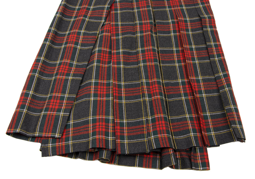 COMME des GARCON JAPAN. JUNYA WATANABE PLAID Wool Pleated Check Pants Skirt