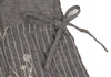 BEAMS BOY JAPAN. TORI-TO. NEW W/TAGS. Grey Floral Embroidery Frill Collar Dress