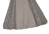 BEAMS BOY JAPAN. TORI-TO. NEW W/TAGS. Grey Floral Embroidery Frill Collar Dress