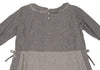 BEAMS BOY JAPAN. TORI-TO. NEW W/TAGS. Grey Floral Embroidery Frill Collar Dress