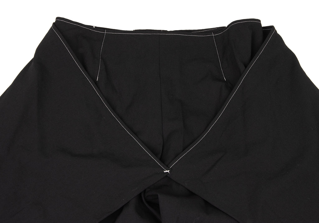 YOHJI YAMAMOTO JAPAN. Y's Black Wool Gaba Wide Pants