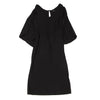 JOSEPH LONDON. Black Rayon Drape Sleeveless Dress