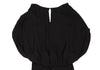JOSEPH LONDON. Black Rayon Drape Sleeveless Dress
