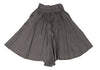 YOHJI YAMAMOTO JAPAN. Y's  100% CUPRA Grey Check Tuck Gather Skirt