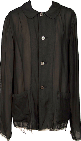 Dolce & Gabbana Italy. Black Wool Long Button Up Blazer Jacket