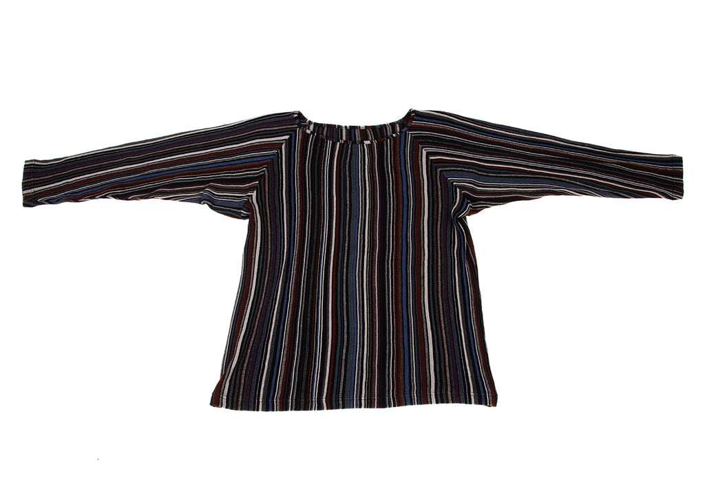 JURGEN LEHL Multi-Color Wool/Silk Multi Stripe Shirt/Sweater