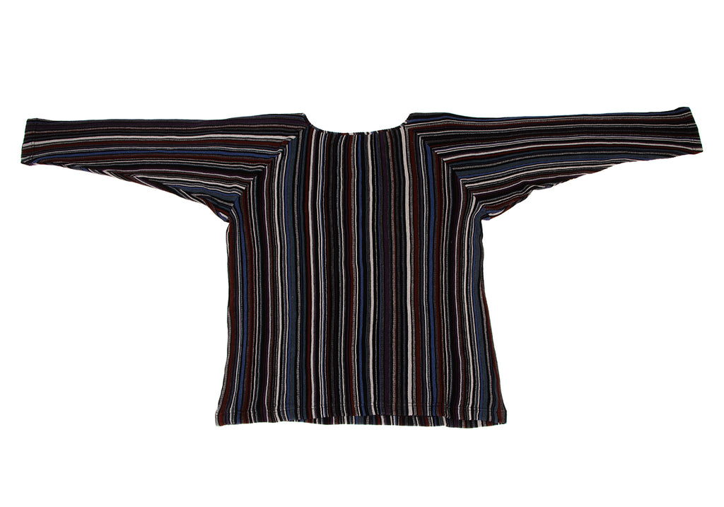 JURGEN LEHL Multi-Color Wool/Silk Multi Stripe Shirt/Sweater