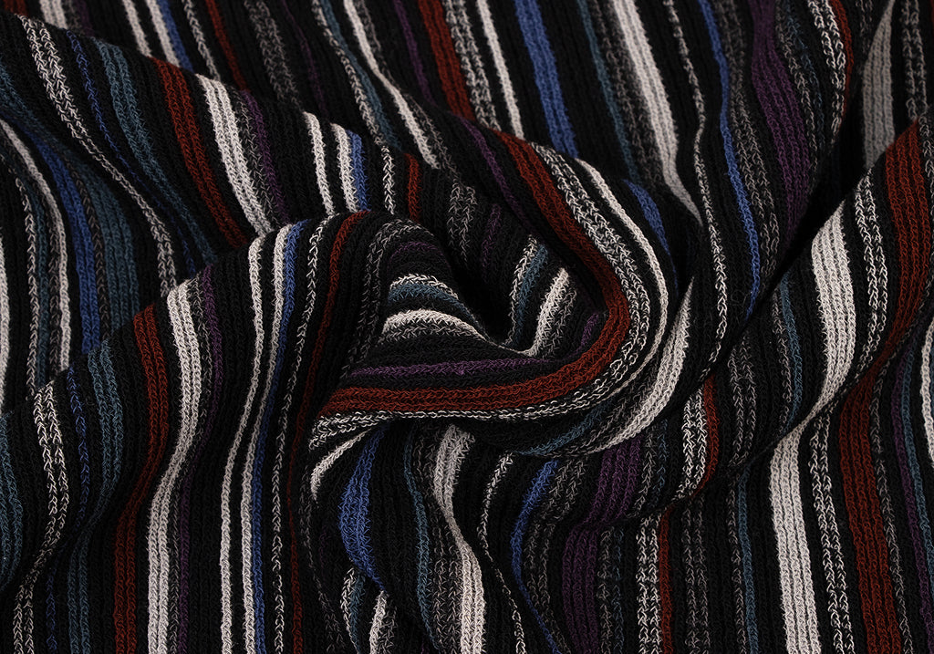 JURGEN LEHL Multi-Color Wool/Silk Multi Stripe Shirt/Sweater