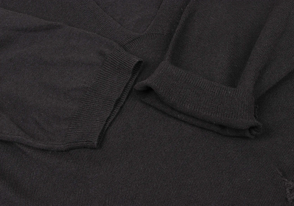 YOJI YAMAMOTO JAPAN. Y's for living Black Patch Pocket Knit