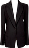 ANN DEMEULEMEESTER BELGIUM. Black Rayon Wool Switching Jacket