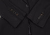 ANN DEMEULEMEESTER BELGIUM. Black Rayon Wool Switching Jacket